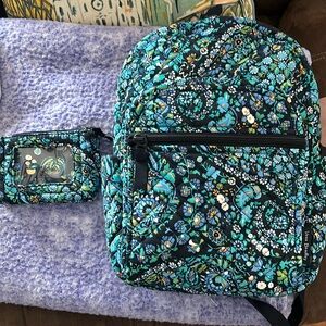 Brand new - Vera Bradley small backpack and wristlet